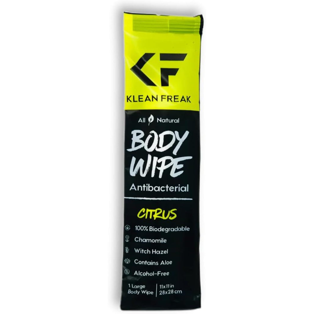 Klean Freak - Body Wipes - Single Sachet - Lemon Grasss/Citronella ehdxb