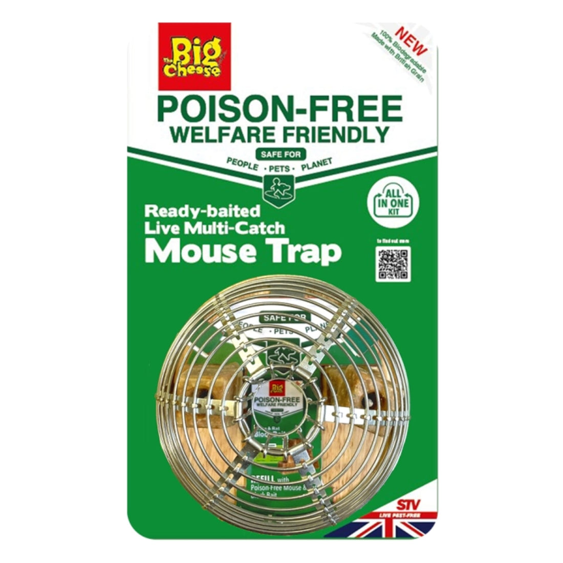 Stv Ready-Baited Live Multi-Catch Mouse Trap - 2 Colours ehdxb