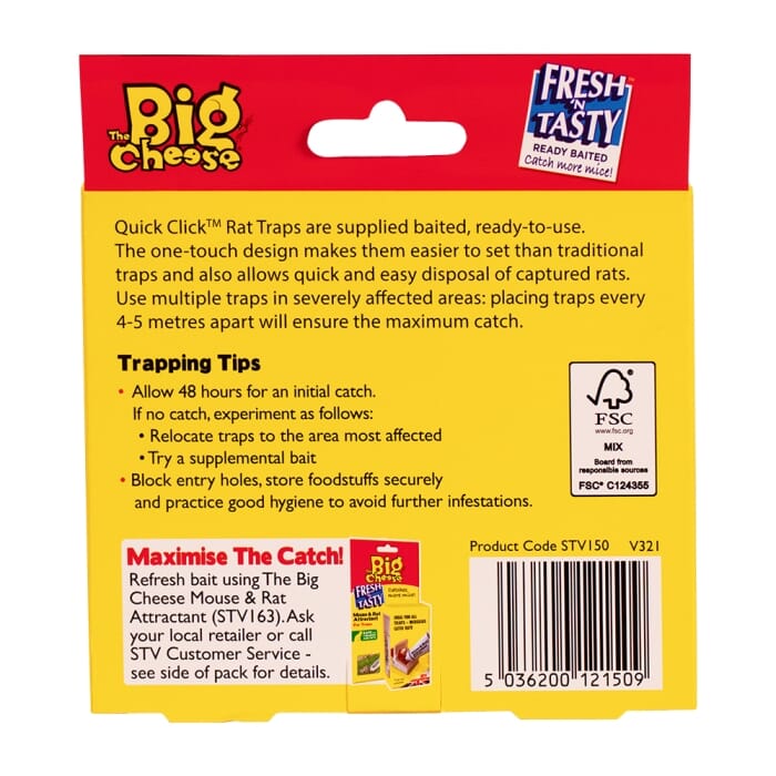 Stv Quick Click Rat Trap - Twinpack ehdxb