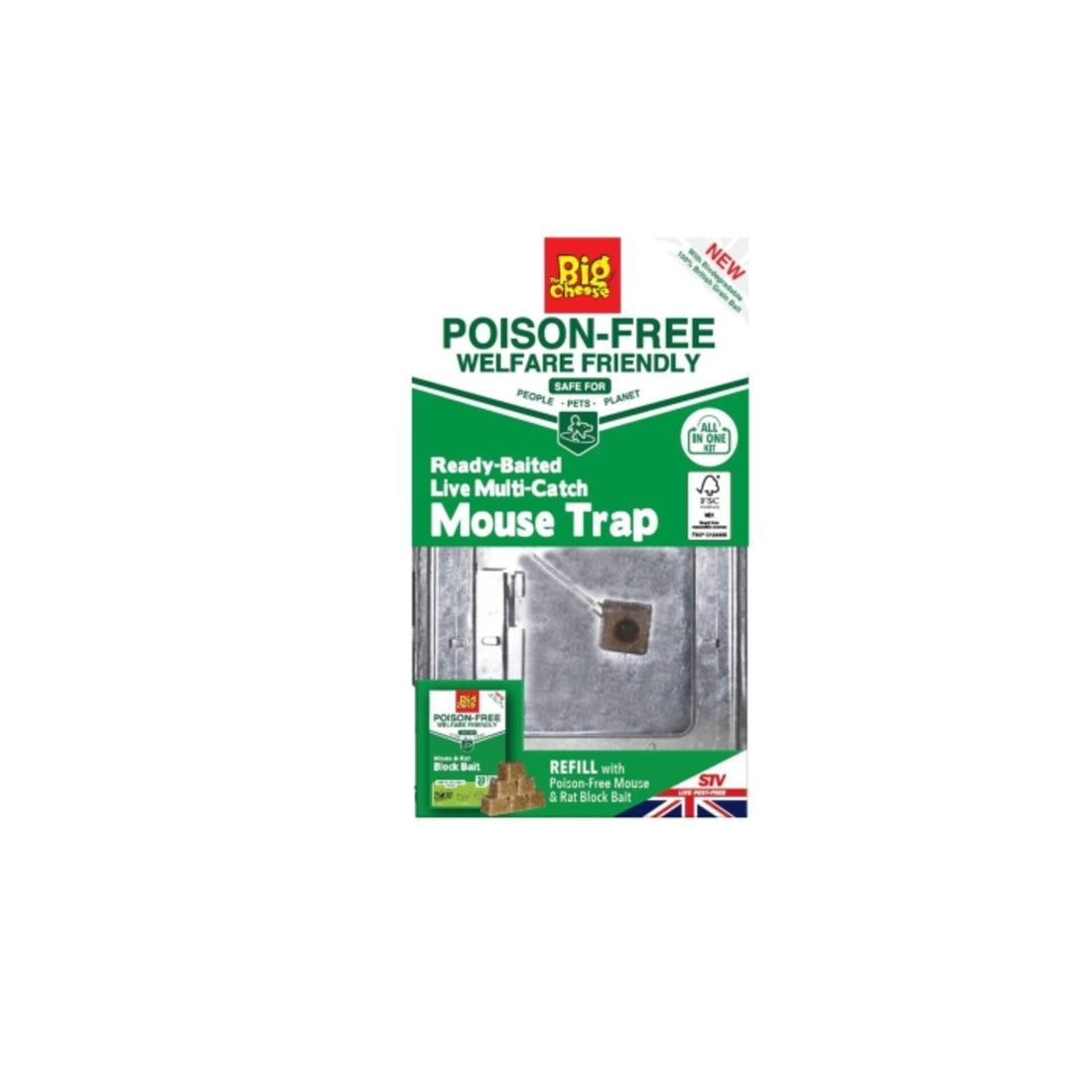 Stv Ready-Baited Live Multi-Catch Mouse Trap ehdxb