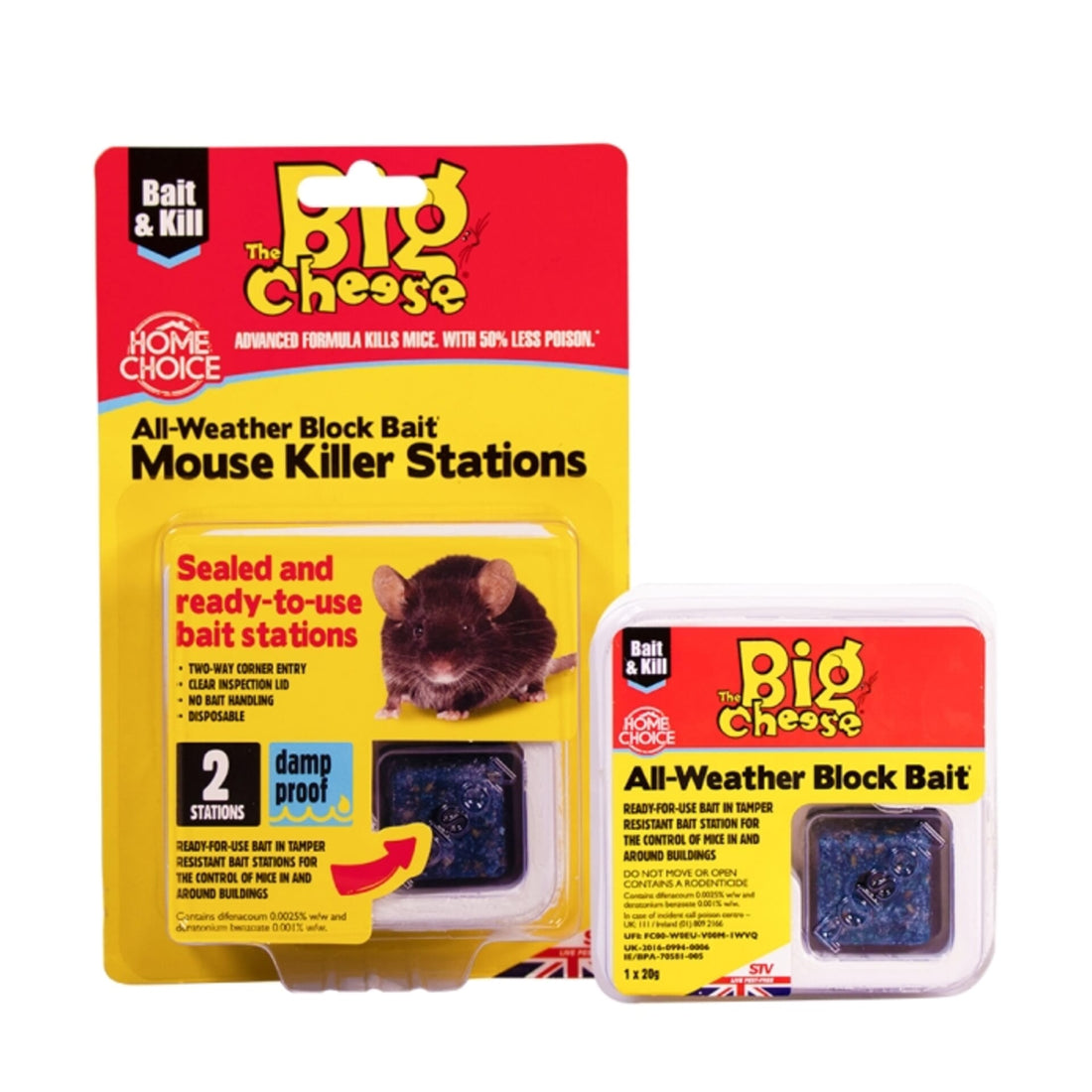 Stv Ready-Baited Mouse Killer Station - Twinpack ehdxb