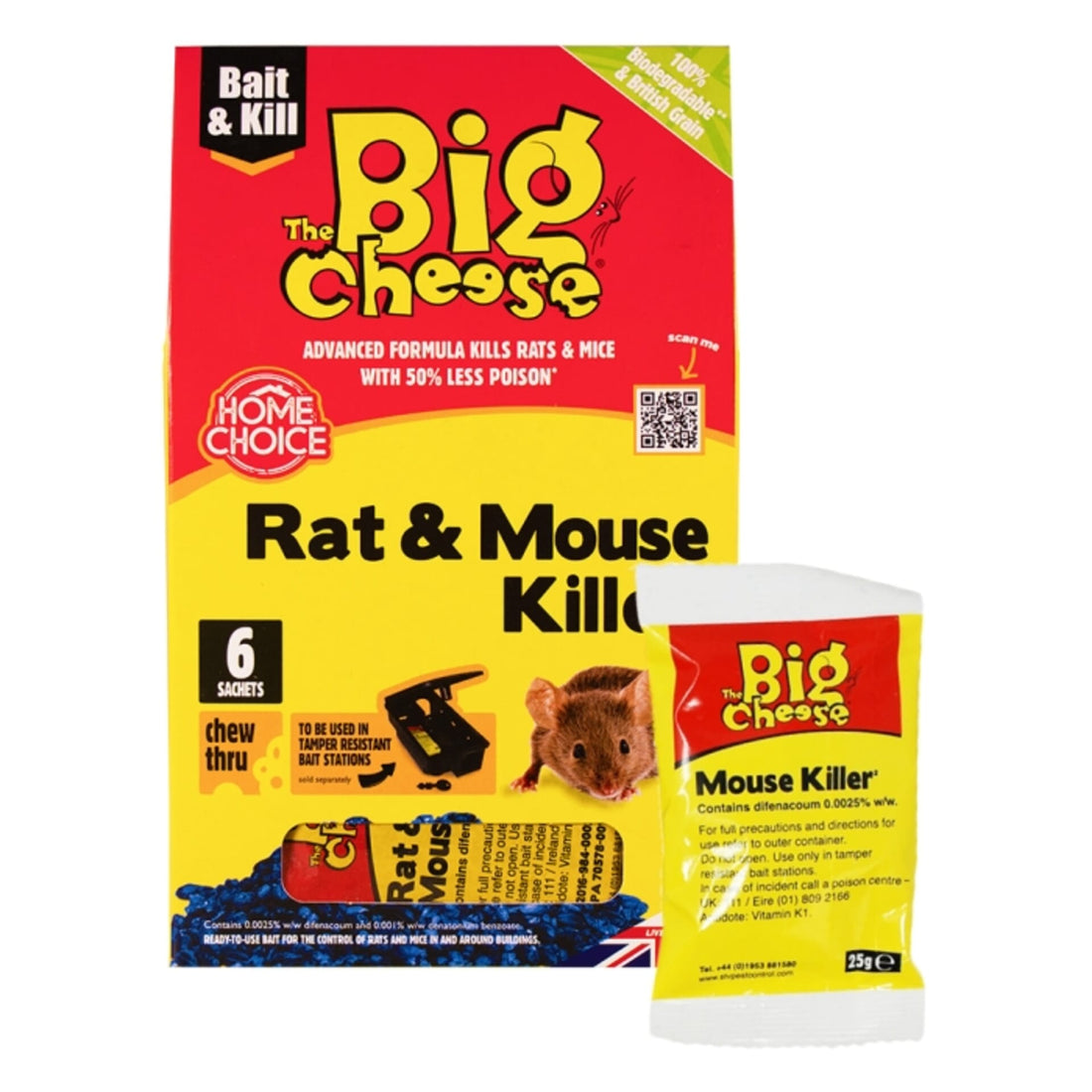 Stv Rat & Mouse Killer Grain Bait Sachet - 25g x 6 ehdxb