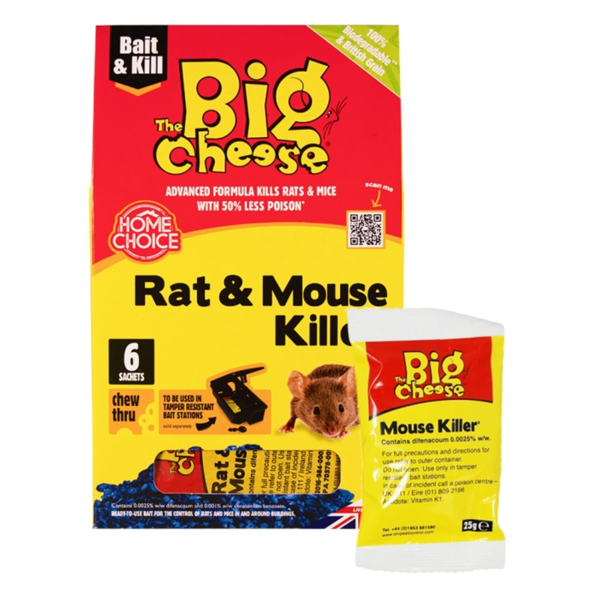 Stv Rat & Mouse Killer Grain Bait Sachet - 25g x 6 ehdxb