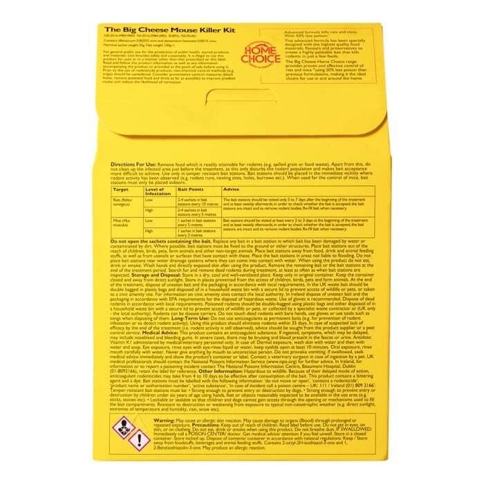Stv Mouse Killer Kit - 25g Grain x 6 + 2 Stations ehdxb