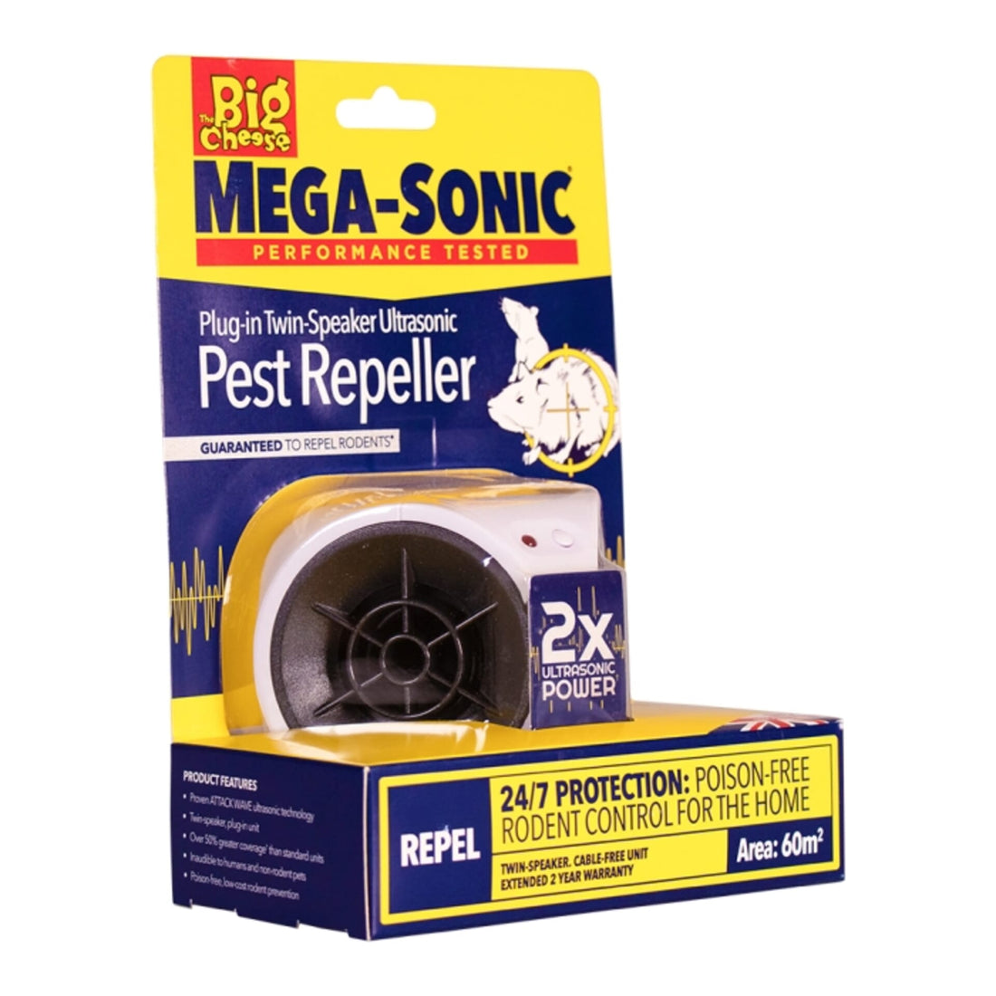 Stv Mega-Sonic® Plug-In Twin-Speaker Pest Repeller ehdxb