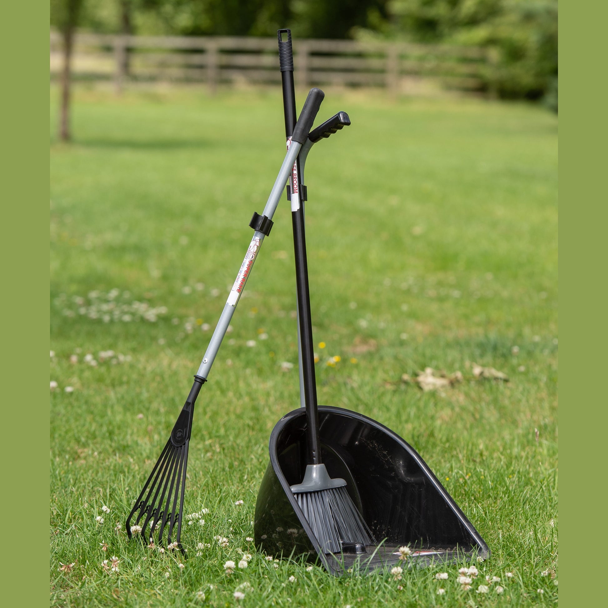 Red Gorilla - Tidee Companion Set - Black Tidee + Rake + Broom ehdxb