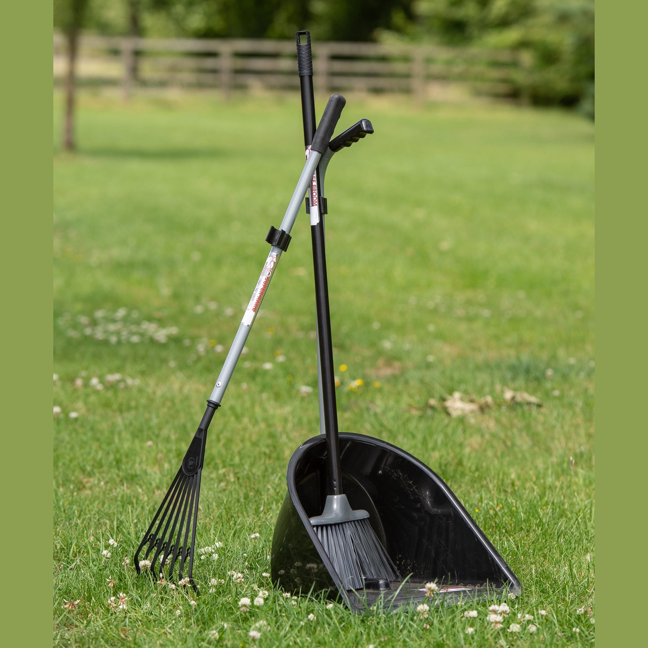 Red Gorilla - Tidee Companion Set - Black Tidee + Rake + Broom ehdxb