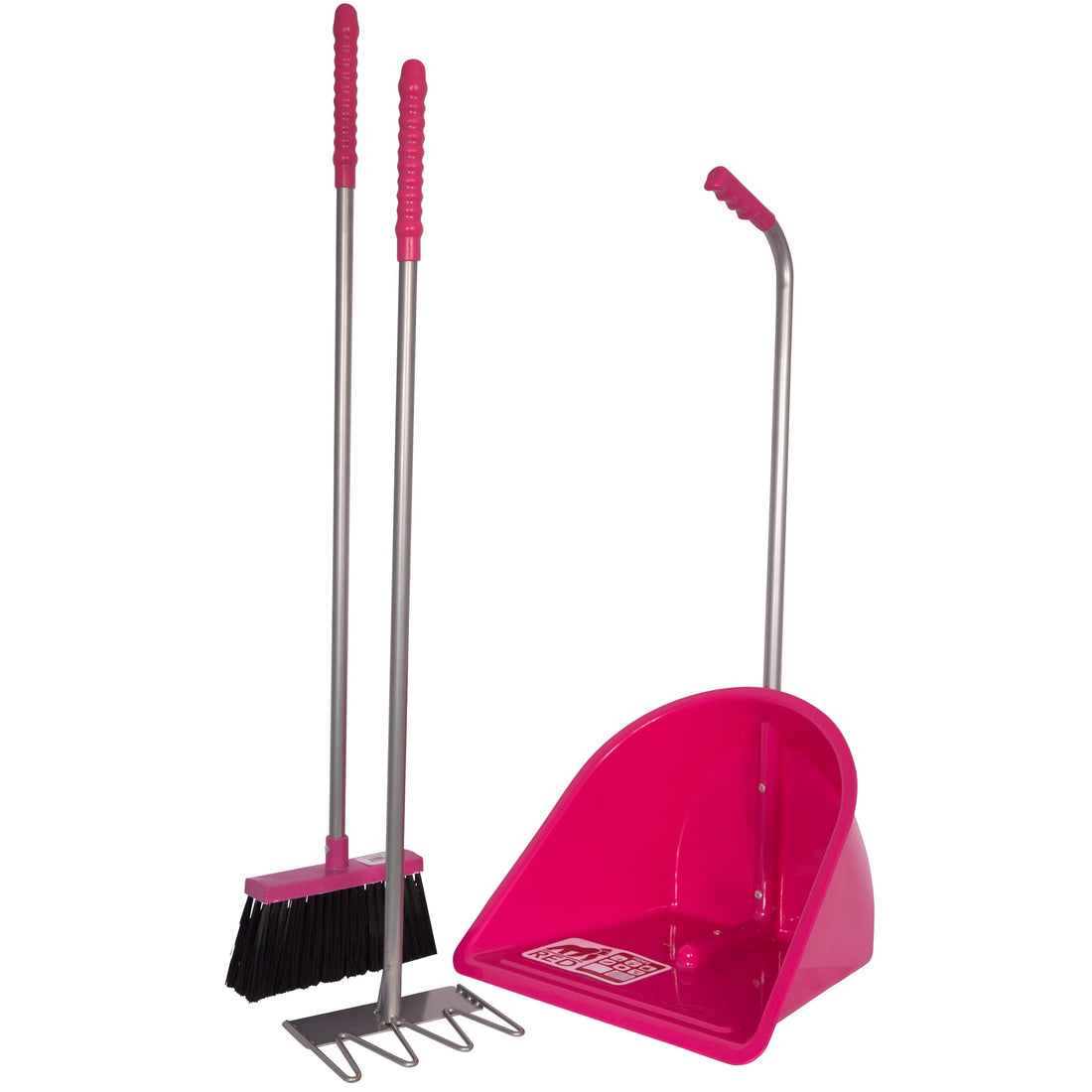 Red Gorilla - Tidee Companion Set - Pink Tidee + Rake + Broom ehdxb