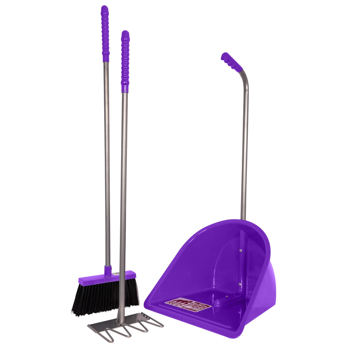 Red Gorilla - Tidee Companion Set - Purple Tidee + Rake + Broom ehdxb