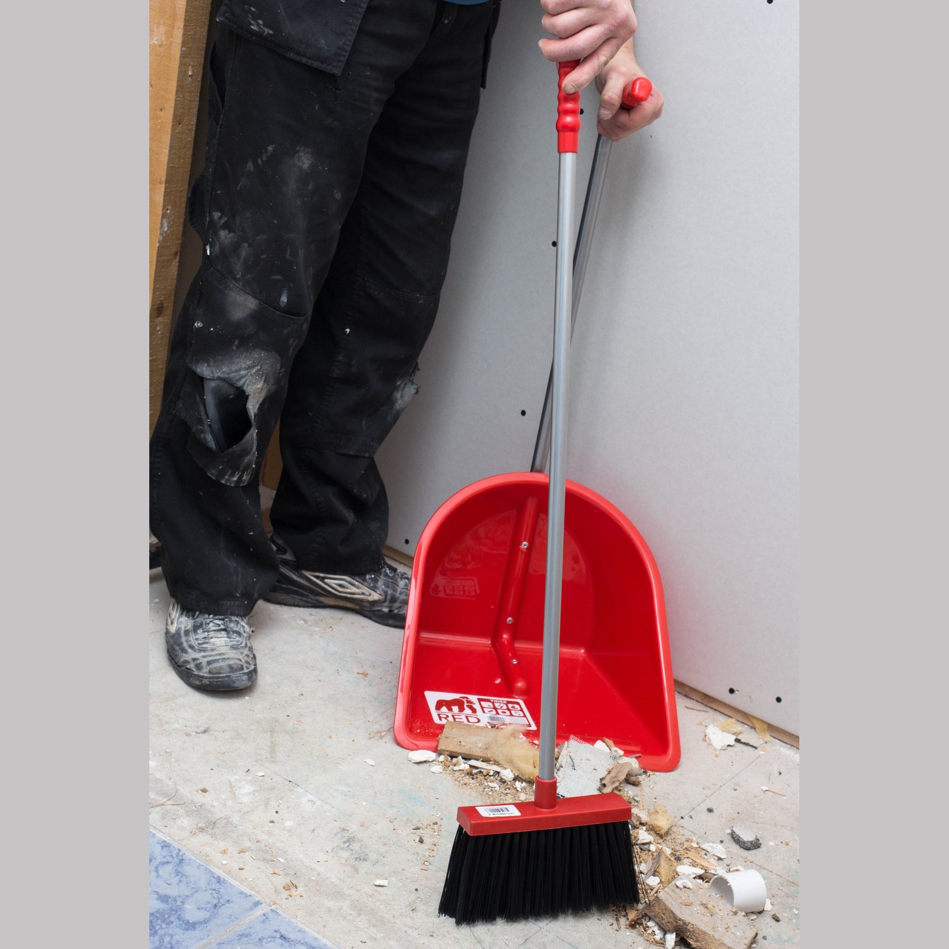 Red Gorilla - Tidee Companion Set - Red Tidee + Rake + Broom ehdxb