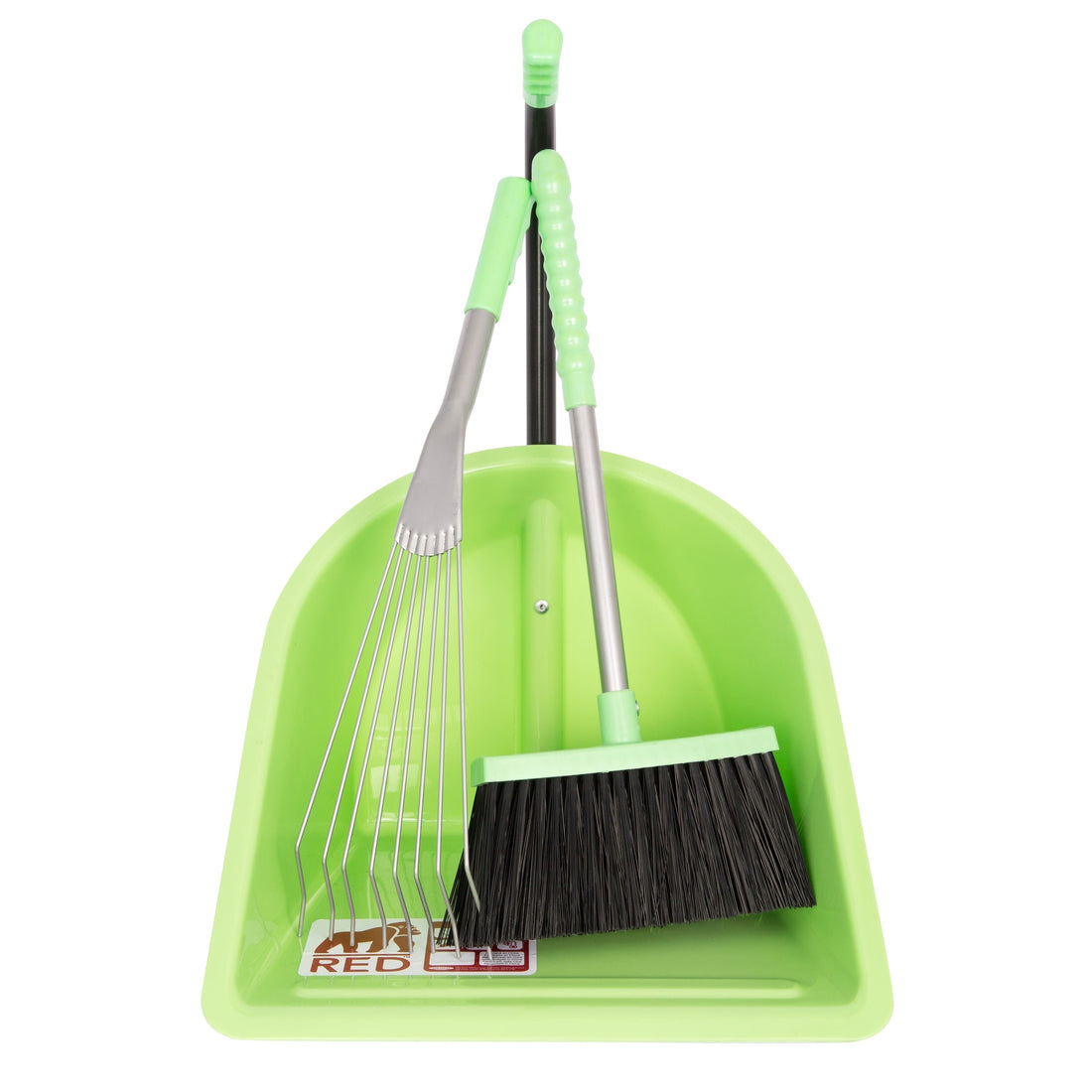 Red Gorilla - Teenie Tidee Companion Set - Pistachio Tiny Tidee + Rake + Broom ehdxb
