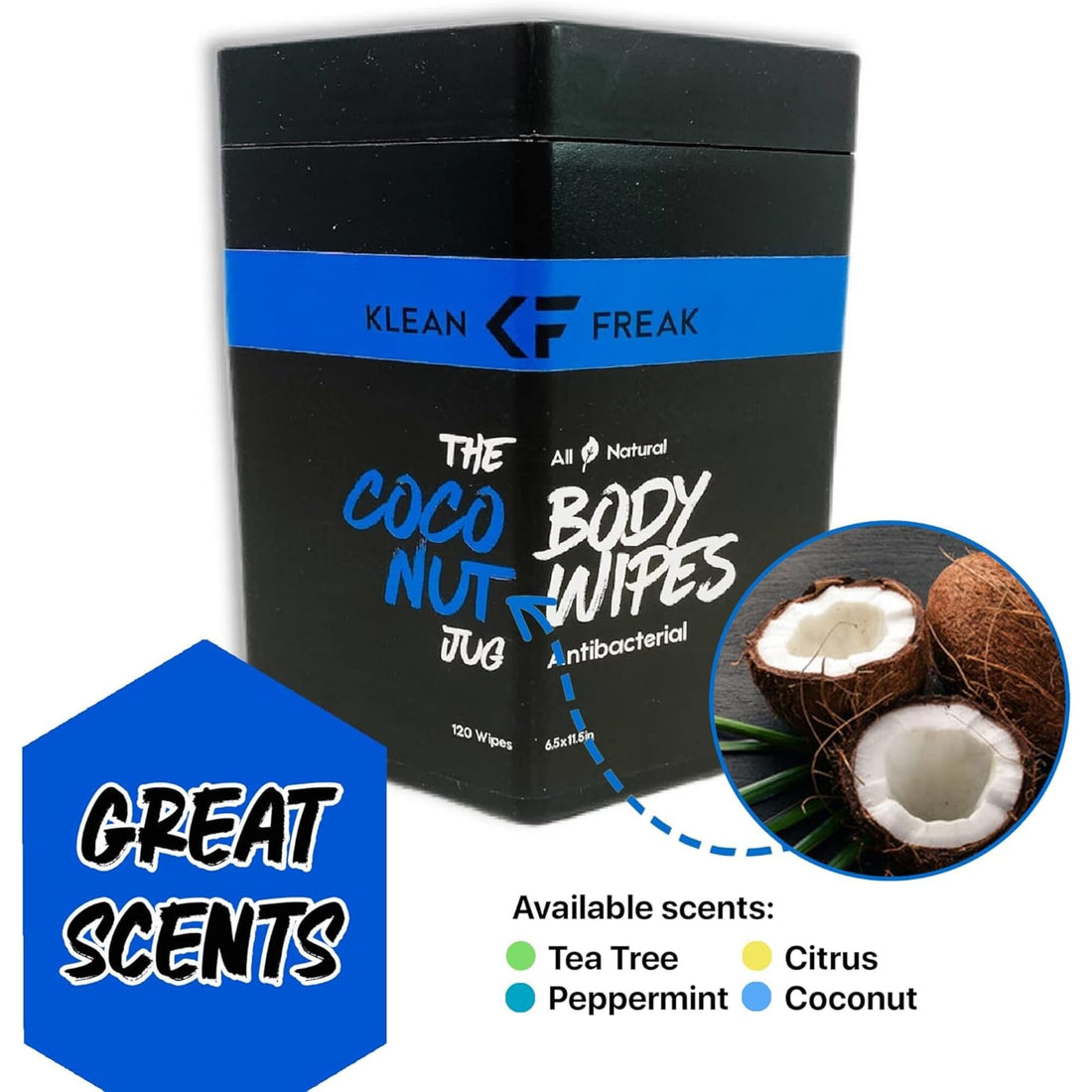 Klean Freak Body Wipes - The Jug - Coconut