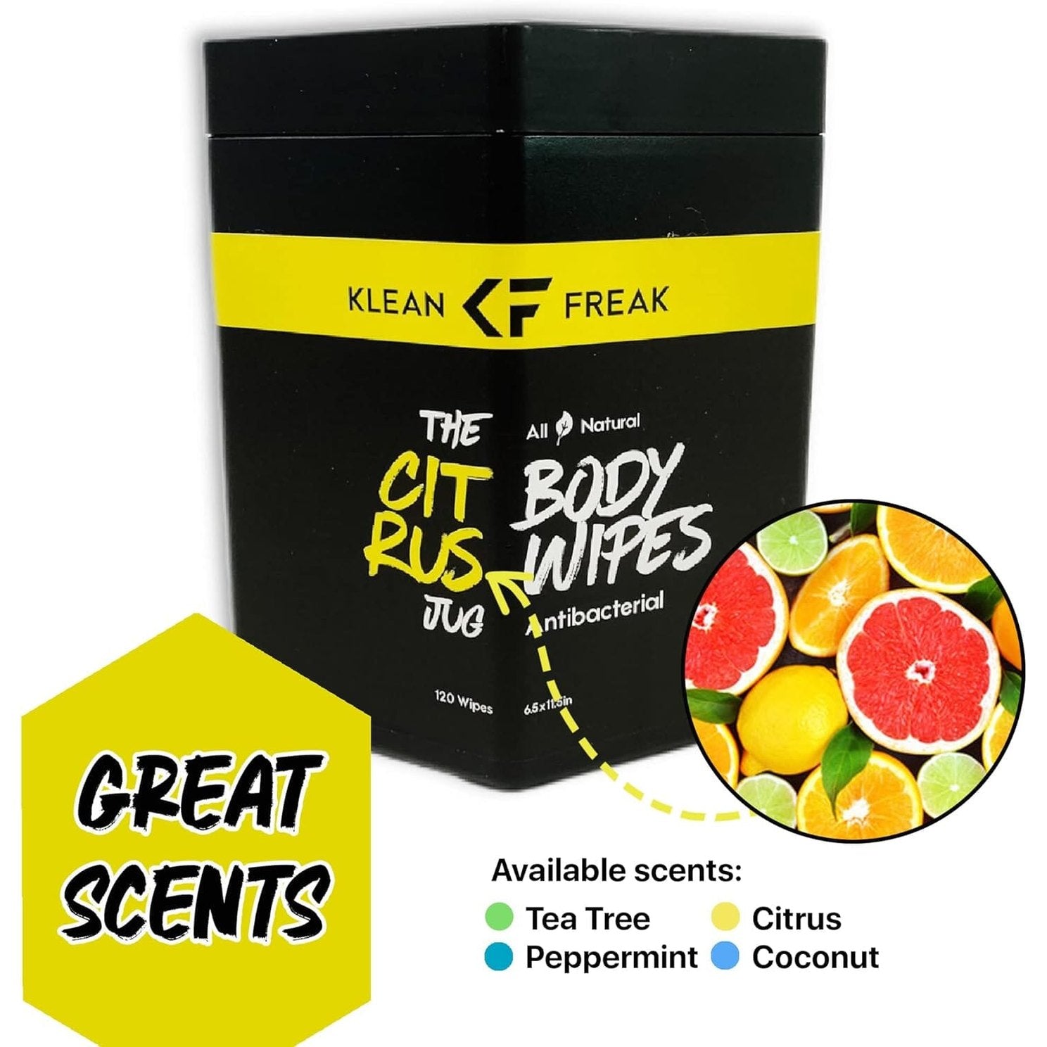 Klean Freak Body Wipes - The Jug - Citrus ehdxb