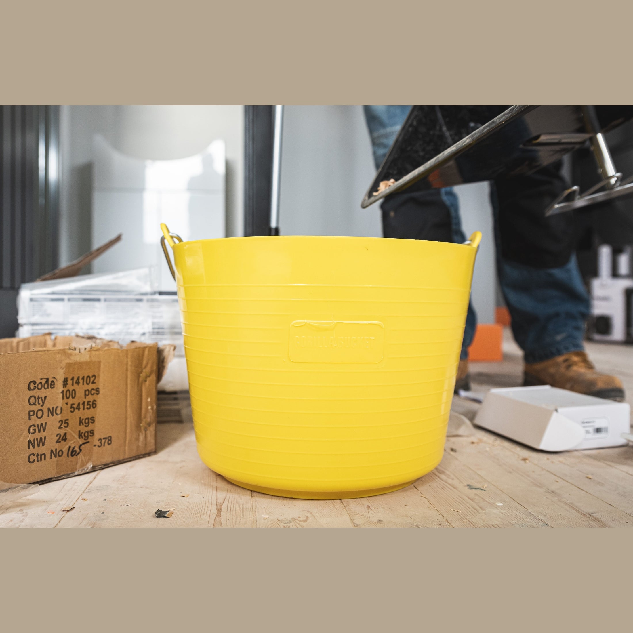 Red Gorilla - Flexible Gorilla Buckets - Yellow Bucket ehdxb