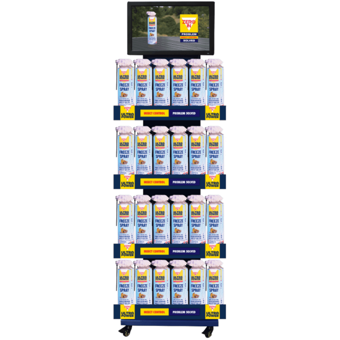 STV - In-Store Problem Solved Video - Zero In Ultra Power Freeze Spray 100% Poison-Free Knockdown Insect Killer-500ml
