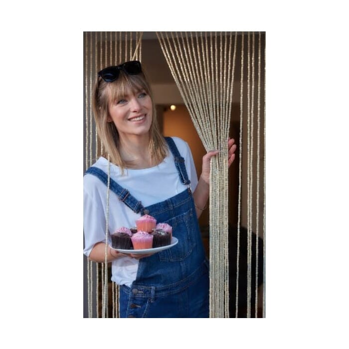 STV  Bamboo Beaded Door Curtain - 45 String - Assorted Colours