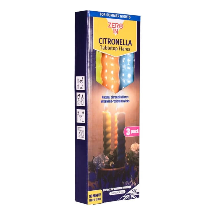 Stv Citronella Table Top Flares - Beach Party - 3-Pack ehdxb