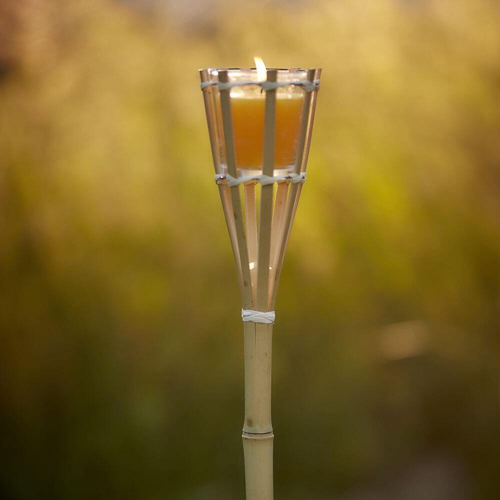 STV  Bamboo Torch with Citronella Candle