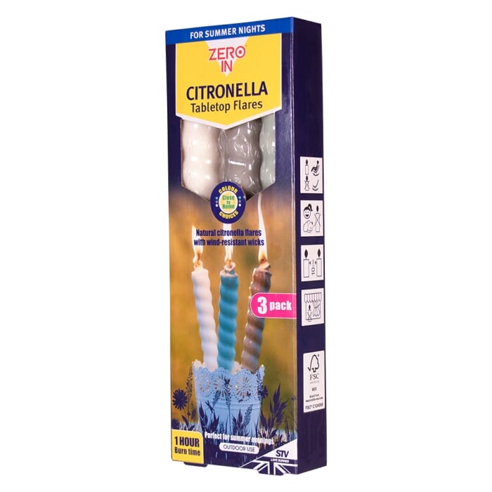 Stv Citronella Table Top Flares - Close to Home - 3-Pack ehdxb