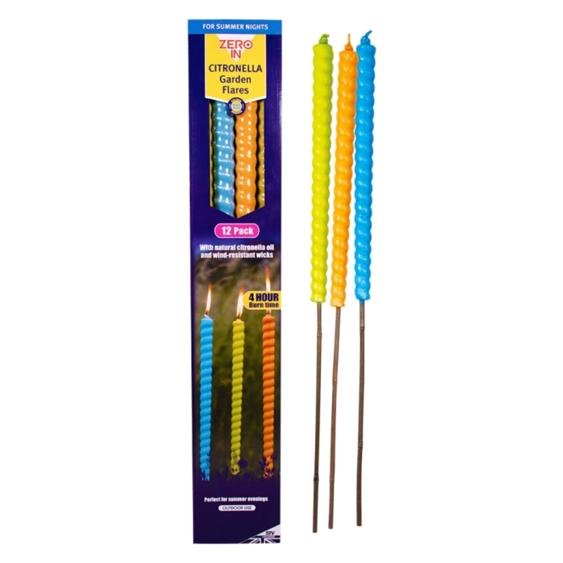 Stv Citronella Garden Flares - Beach Party - 12-Pack ehdxb
