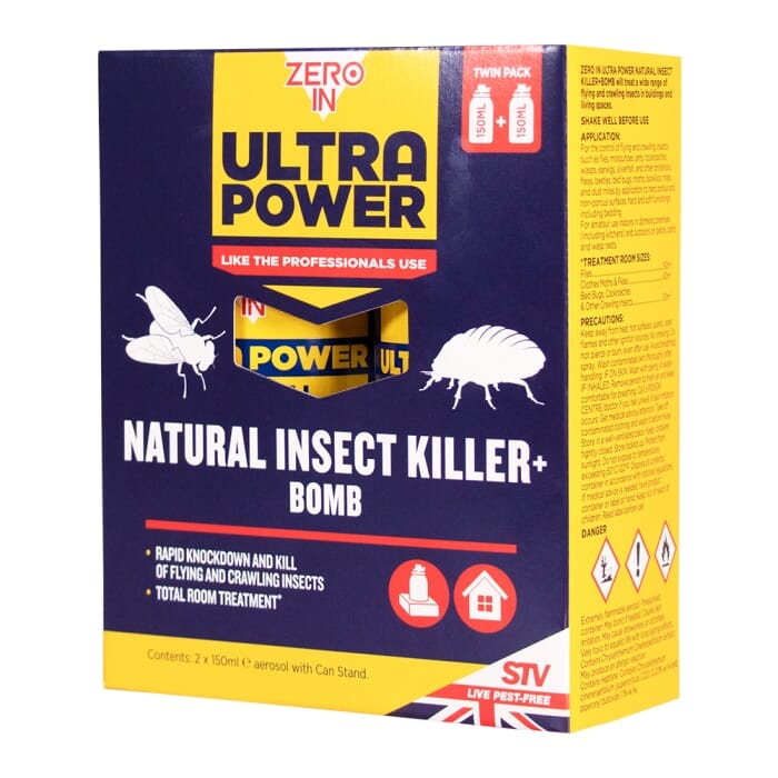 Stv Natural Insect Killer Bomb - 150ml One-Shot Aerosol - Twinpack ehdxb