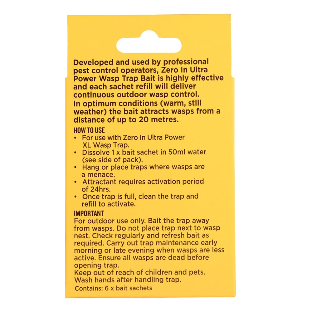 Stv Xl Wasp Trap Refill Sachet - 4g x 6 ehdxb